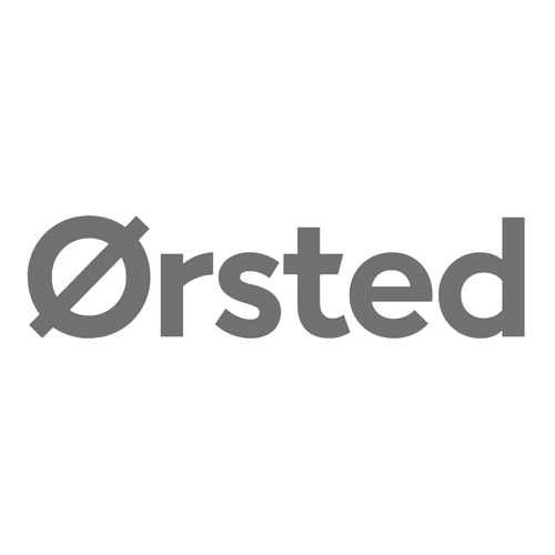 Grayscale version of the ORSTED logo